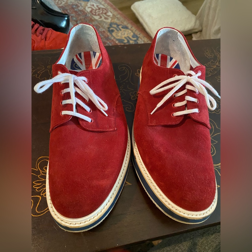 Church’s English shoes, red